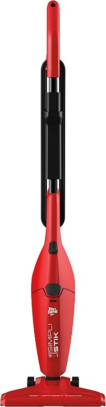 Photo 1 of Dirt Devil Simpli-Stik Vacuum Cleaner, 3-in-1 Hand and Stick Vac, Small, Lightweight and Bagless, SD20000RED, Red
