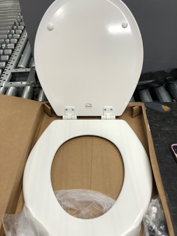 Photo 4 of BEMIS Lift-Off Round Closed Front Toilet Seat in White