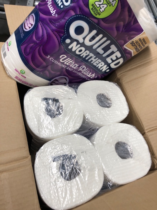 Photo 3 of Quilted Northern Ultra Plush Toilet Paper, 18 Mega Rolls = 72 Regular Rolls, 3-Ply Bath Tissue, 18 Count (Pack of 1)