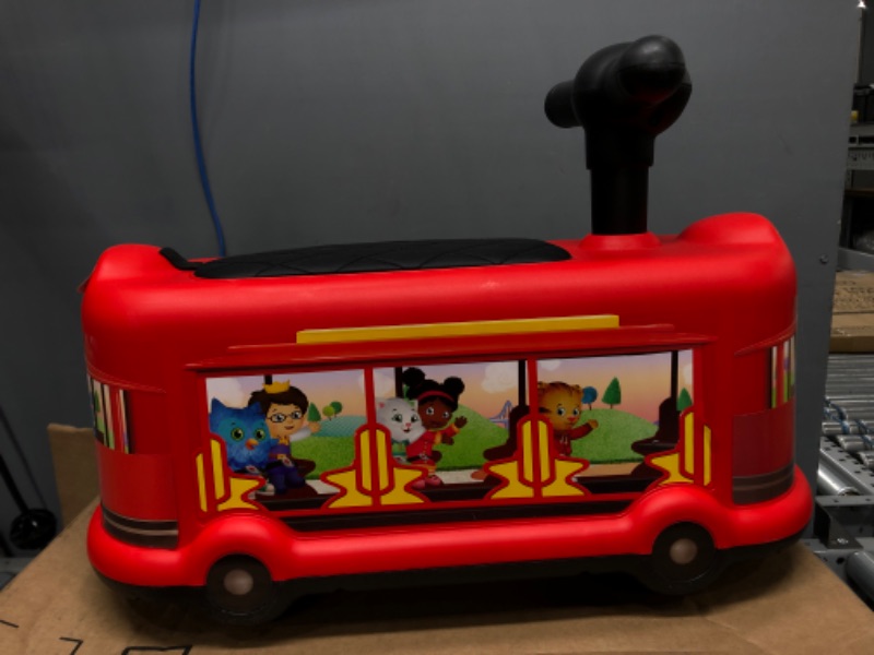 Photo 2 of Best Ride On Cars Daniel Tiger's Trolley Push Car, Red 19 x 9 x 10 inches
