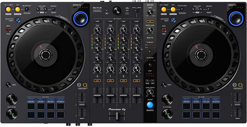 Photo 1 of Pioneer DDJ-FLX6 4-Channel DJ Controller for Rekordbox and Serato Pro
