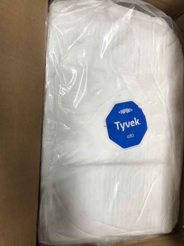 Photo 2 of DuPont - TY122SWHXL002500 Tyvek 400 TY122S Disposable Protective Coverall Hood, Boots, XL 25PACK