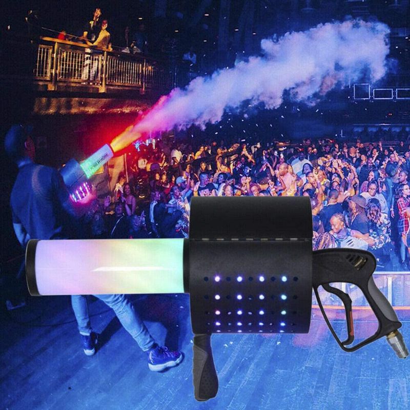 Photo 1 of CO2 Cannon Confetti Machine Handheld 7 Colors LED Confetti Blaster Gun Professional Confetti Launcher for Concerts, Parties, Club, Wedding, Theater
