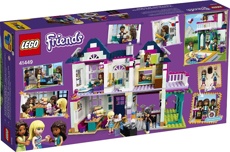 Photo 1 of 
LEGO Friends Andrea's Family House 41449 Building Kit; Mini-Doll Playset is Great Gift for Creative 6-Year-Old Kids, New 2021 (802 Pieces)