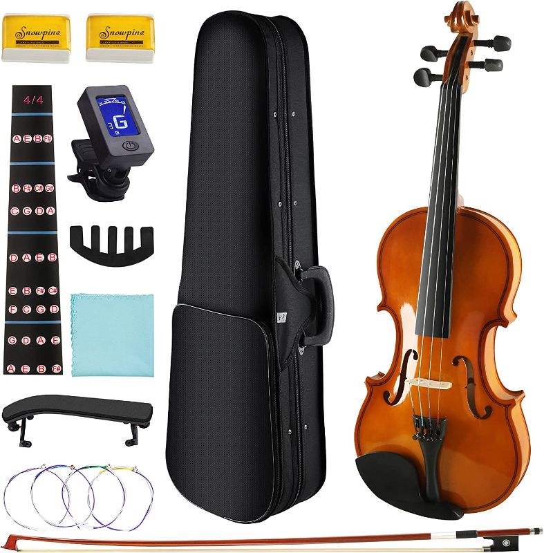 Photo 1 of DEBEIJIN Student Kids Adults Violin - Premium Violin for Kids Beginners - Ready To Play 3/4 Violin - Handcrafted Beginner Violin
