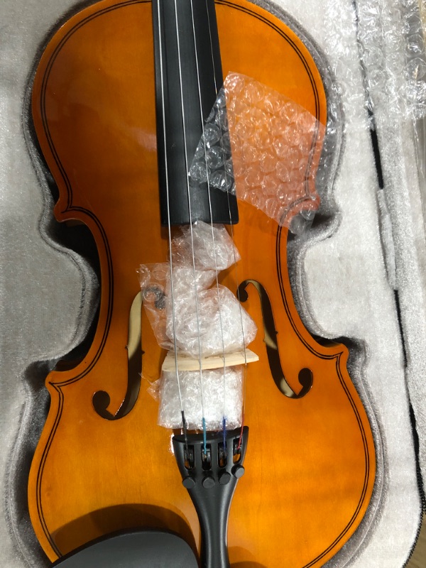 Photo 4 of DEBEIJIN Student Kids Adults Violin - Premium Violin for Kids Beginners - Ready To Play 3/4 Violin - Handcrafted Beginner Violin
