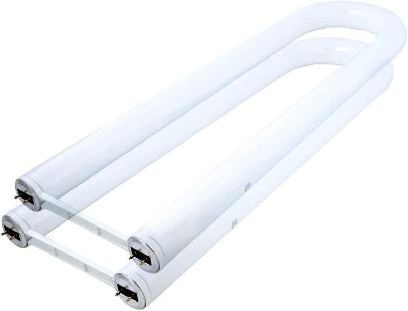 Photo 1 of (2 Pack) FB40/CWX/6 40 Watt T12 U-Bend Fluorescent U Shaped UBend U-Bent 4100K Replaces F40CW/U/6/WM FB34/CW/6/SS FB40/CW/6 FB40/CW/6/SS FB40/CW/6/SS/ECO F40CW/U/6/EX Light Bulb Cool White 4100K
