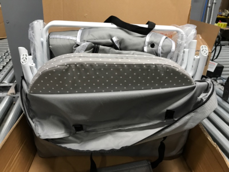 Photo 2 of Dream on Me Traveler Portable Bassinet Twinkle Gray
