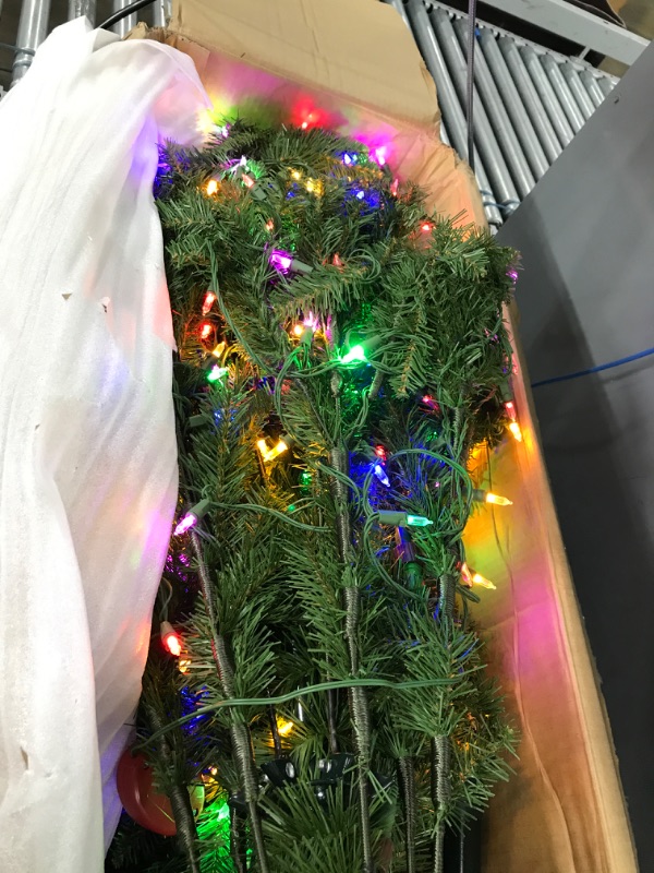 Photo 3 of 6.5ft National Christmas Tree Company Pre-Lit Dunhill Fir Artificial Christmas Tree with 600 Dual Color LED Lights  Powerconnect