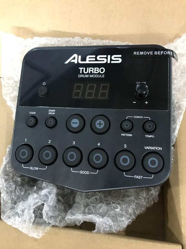 Photo 3 of Alesis Drums Turbo Mesh Kit – Electric Drum Set With 100+ Sounds, Mesh Drum Pads, Drum Sticks, Connection Cables and 60 Melodics Lessons Drums Only