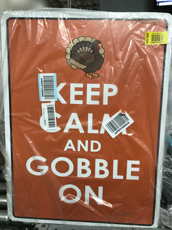 Photo 2 of KEEP CALM AND GOBBLE ON Decal turkey thanksgiving holiday fall
