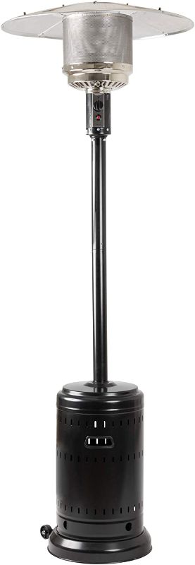 Photo 1 of Amazon Basics 46,000 BTU Outdoor Propane Patio Heater with Wheels, Commercial & Residential - Havana Bronze
