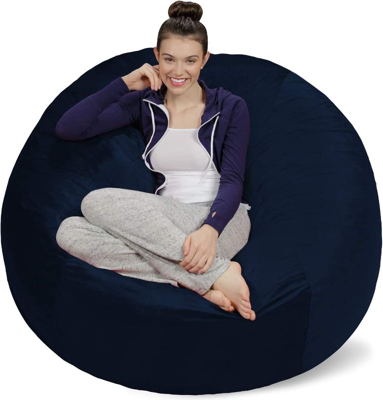 Photo 1 of  Bean Bag Chair, Navy Blue
