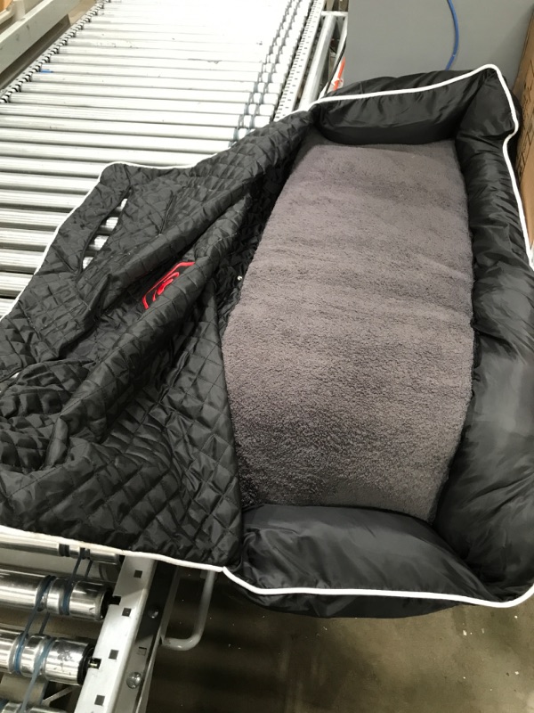 Photo 2 of *NOT exact stock photo, use for reference*
PetBed2GO, Ram, Black, Large Pet Bed Cushion & Car Seat Cover, 52x20x7, 6lbs
