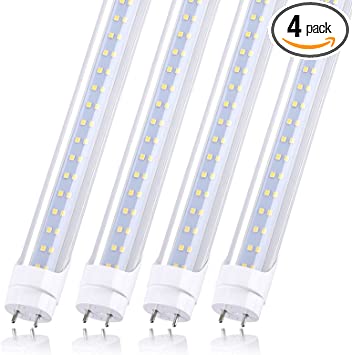 Photo 1 of  T8 4ft Led Tube Light Replacement 5000k, 4 Pack