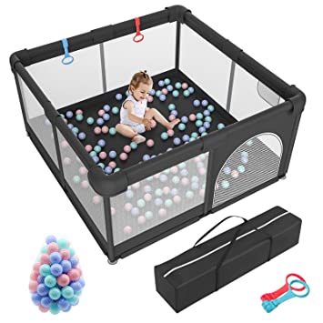 Photo 1 of Baby Playpen, Black 