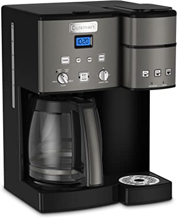 Photo 1 of Cuisinart SS-15BKSP1 Coffee Center 12-Cup Coffeemaker and Single-Serve Brewer with 3-Serving Sizes: 6oz, 10oz and 12oz, Black/Stainless Steel
