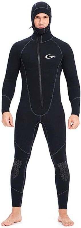 Photo 1 of size xxl
Wetsuits Men's Ultra Stretch 7Mm Neoprene Wetsuit, Winter Warm Front Zip Full Body Diving Suit for Snorkeling Scuba Diving Swimming Surfing
