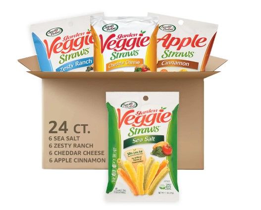 Photo 1 of *EXPIRES Dec 2022*
Sensible Portions Gluten-Free Sea Salt, Cheddar Cheese, Zesty Ranch and Apple Cinnamon Garden Veggie Straws, 1 oz, 24 Count Variety Pack
