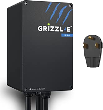 Photo 1 of Grizzl-E Duo Level 2 Plug in EV Charger, up to 40 Amp, Two 24 feet Premium Cables (06-50 Plug)
