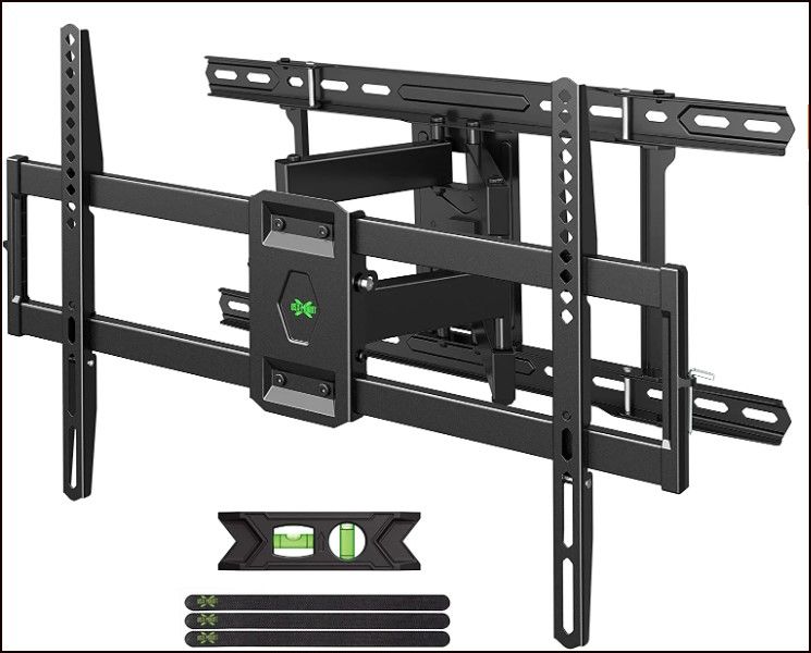 Photo 1 of USX MOUNT Full Motion TV Mount for 42"-80" TVS, Fits 16" 18" or 24" Studs , TV Wall Mount Bracket Tilt Swivel Extension TV Mounts with Dual Articulating Arms Max VESA 600x400mm, Weight Capacity 110lbs
