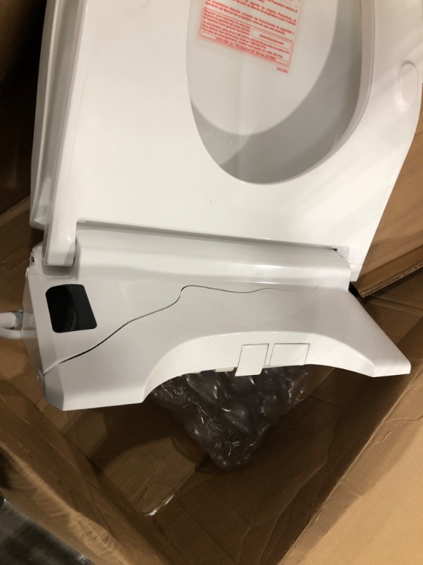 Photo 2 of  Damaged -Parts only TOTO SW3036R#01 WASHLET K300 Electronic Bidet Toilet Seat, Cotton White
