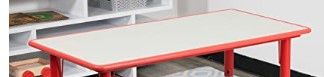 Photo 1 of **TABLE TOP ONLY***
Flash Furniture 23.625''W x 47.25''L Rectangular Red Plastic Height Adjustable Activity Table TOP
