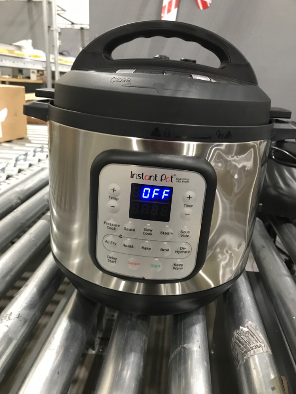 Photo 3 of ** BENT DAMAGES ** Instant Pot 8 qt 11-in-1 Air Fryer Duo Crisp + Electric Pressure Cooker