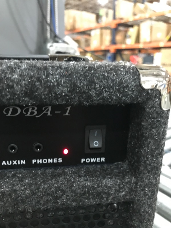 Photo 2 of Donner Bass Amp 15W Bass Guitar Amplifier DBA-1 Electric Practice Bass Combo AMP with Cable