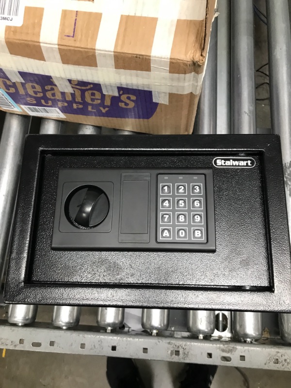 Photo 2 of *Missing Key*
Stalwart Electronic Digital Steel Safe Box with LED Keypad and 2 Manual Override Keys – Protect Money, Jewelry, Passports, and Documents – For Home, Business, and Travel 12.2 x 7.9 x 7.9 inches Black