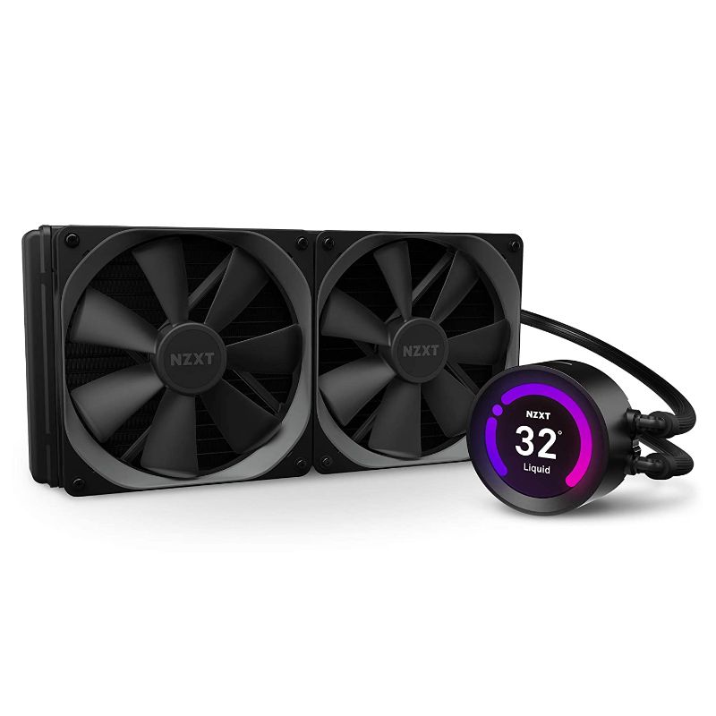 Photo 1 of NZXT Kraken Z63 280mm - RL-KRZ63-01 - AIO RGB CPU Liquid Cooler - Customizable LCD Display - Improved Pump - Powered by CAM V4 - RGB Connector - Aer P 140mm Radiator Fans (2 Included)
