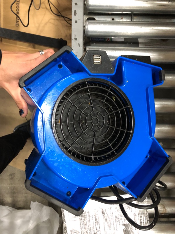 Photo 4 of Lasko Products X-Blower Multi-Position Utility Blower Fan in Blue Color
