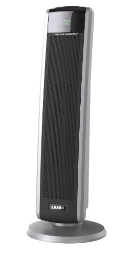 Photo 1 of Lasko 1500W Digital Ceramic Tower Space Heater with Remote 5586 Black
