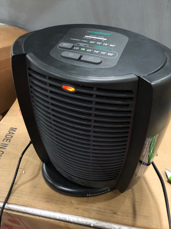 Photo 2 of Honeywell EnergySmart Cool Touch 1500-Watt 5118 BTU Ceramic Electric Heater, Black (HWL-7300)
