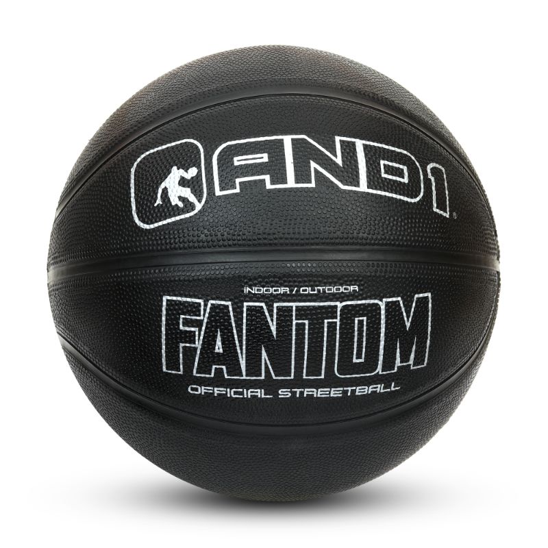 Photo 1 of AND1 Fantom Rubber Basketball- Black- Regulation Size Streetball (29.5")
