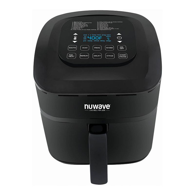 Photo 1 of NuWave Brio 7.25-Quart Air Fryer, 12-3/4" X 15-3/4" X 16-3/4", Black
