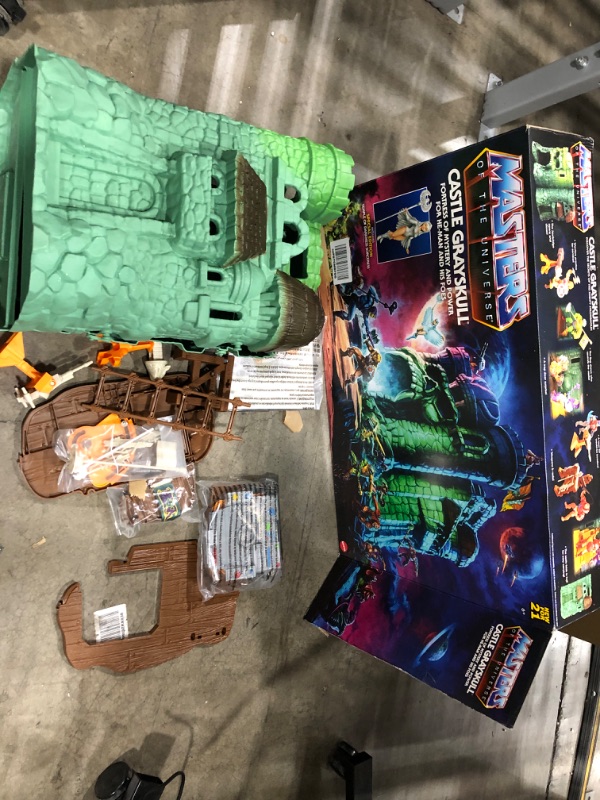 Photo 2 of ?Masters of the Universe Origins Playset Castle Grayskull with Scorceress Action Figure, MOTU Toy Fortress 4 Rooms, Trap Door and Elevator??
