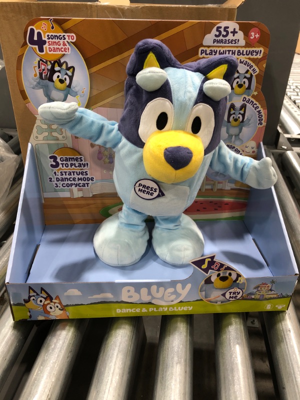 Photo 2 of Bluey Dance and Play 14" Animated Plush | Over 55 Phrases and Songs, Multicolor
