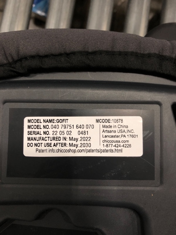Photo 1 of Chicco GoFit Backless Booster Car Seat, Travel Booster Seat for Car, Portable Car Booster Seat for Children 40-110 lbs, Grape/Purple, 1 Count (Pack of 1)
