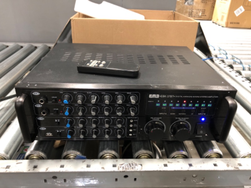 Photo 1 of EMB Pro 700-watt Digital Rack Mountable Karaoke Mixer Stereo Amplifier EBK37BT with USB, Echo and Bluetooth Streaming
