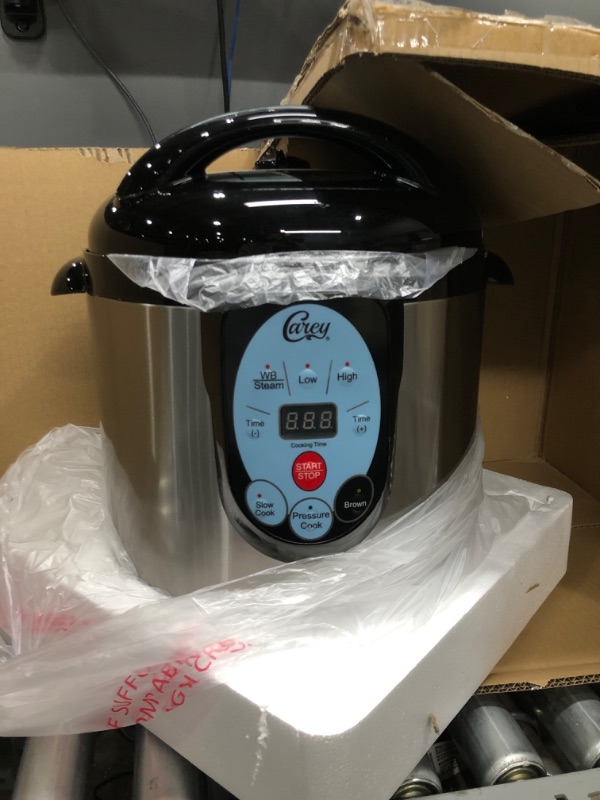 Photo 2 of CAREY DPC-9SS Smart Electric Pressure Cooker and Canner, Stainless Steel, 9.5 Qt