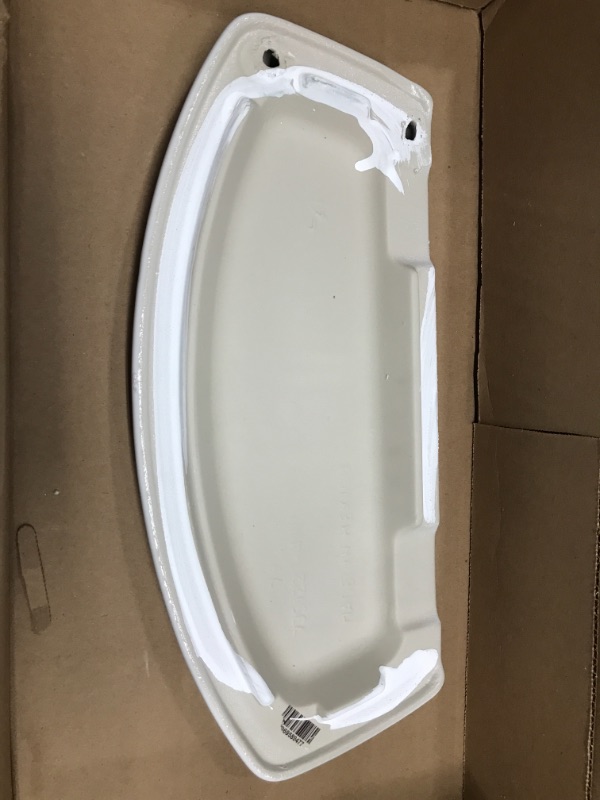 Photo 3 of American Standard 735121-400.222 Cadet and Glenwall Right-Height Toilet Tank Cover for Models 4021, Linen
