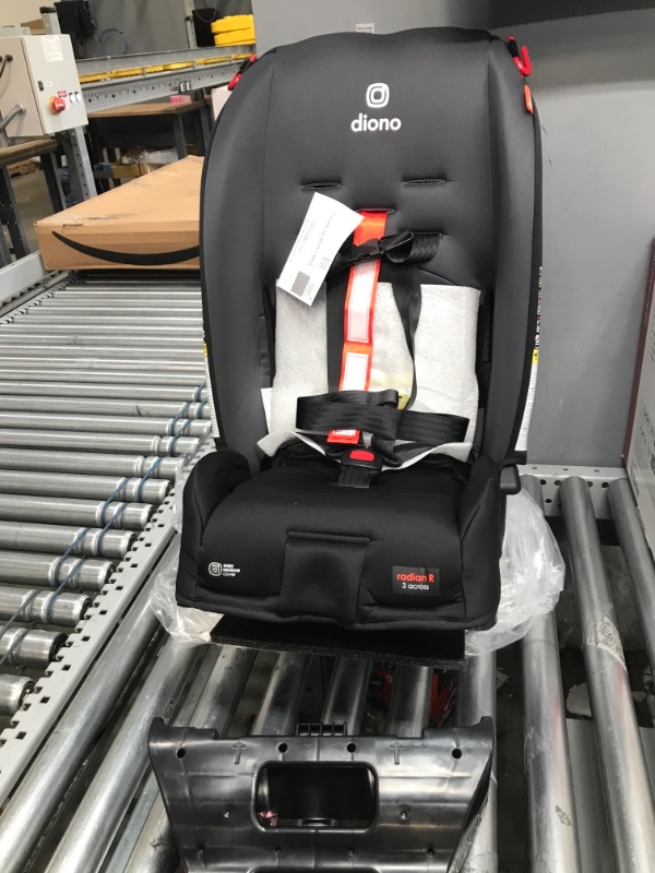 Photo 2 of Diono Radian 3R, 3-in-1 Convertible Car Seat, Rear Facing & Forward Facing, 10 Years 1 Car Seat, Slim Fit 3 Across, Jet Black
