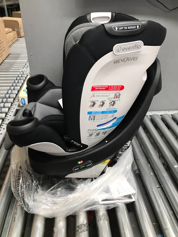 Photo 1 of Evenflo Gold Revolve360 Rotational AllinOne Convertible Car Seat Swivel Car Seat Rotating Car Seat for All Ages Swivel Baby Car Seat ModeChanging 4120lb Car Seat and Booster Car Seat, Moonstone
