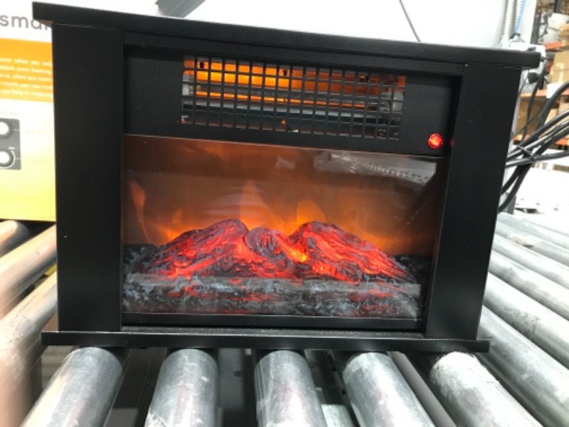 Photo 4 of 1000W Tabletop Infrared Fireplace Space Heater **Tested**