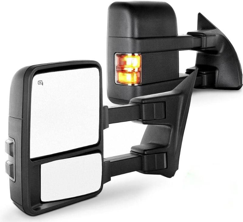 Photo 1 of Towing Mirrors fit for Ford Mirrors fit for Ford for F250 for F350 for F450 for F550 Super Duty 2003-2007 Signal Power Controlling Heated Convex Glass Manual Folding Telescoping (Pair)
(Black Textured)