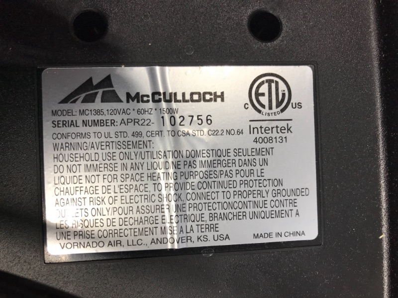 Photo 4 of McCulloch MC1385 Deluxe Canister Steam Cleaner with 23 Accessories, Chemical-Free Pressurized Cleaning for Most Floors, Counters, Appliances, Windows, Autos, and More, 1-(Pack), Black **Tested**