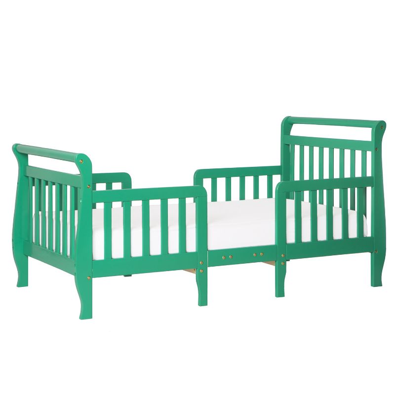 Photo 1 of Dream On Me Emma 3-In-1 Convertible Toddler Bed In Emerald, Converts To Two Chairs And-Table, Low To Floor Design, JPMA Certified, Non-Toxic Finishes, Safety Rails
