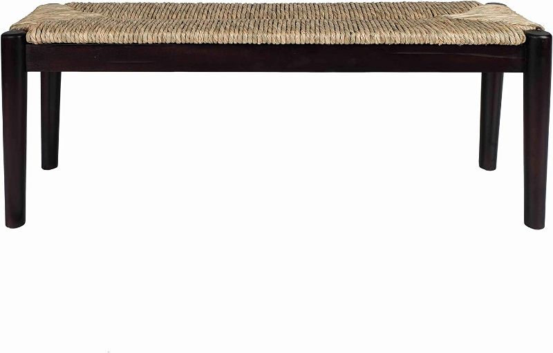 Photo 1 of ***SEE NOTE*** Collective Design Indoor/Outdoor Seagrass, Black Finish Frame Bench
14"D x 47"W x 19.5"H
