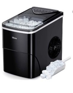 Photo 1 of ***PARTS ONLY*** Silonn Ice Makers Countertop 9 Bullet Ice Cubes, White, Large 10 Cup, 1 Count